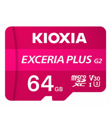 MICRO SD KIOXIA 64GB EXCERIA PLUS G2 UHS-I C10 CON ADAPTADOR