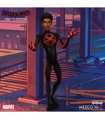 Figura mezco toyz spider - man across the spider - verse spider - man miles morales 17cm