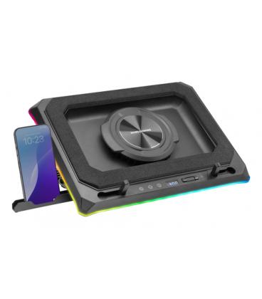 Soporte refrigerante mars gaming mnbc-ultra para portátiles hasta 18'/ iluminación led