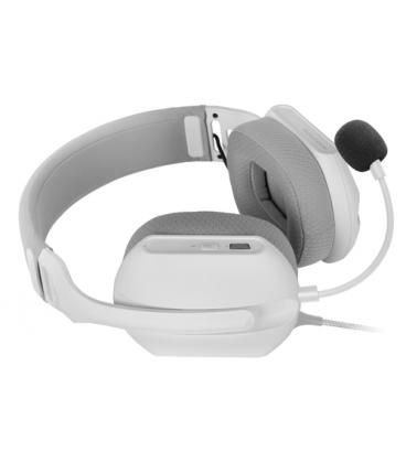 Auriculares gaming con micrófono mars gaming mh-pro/ jack 3.5/ usb/ blancos