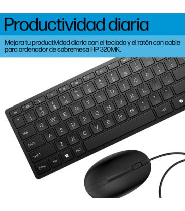 Teclado y ratón hp desktop 320mk