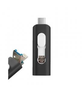 PENDRIVE 128GB 3 EN 1 COOL NEGRO