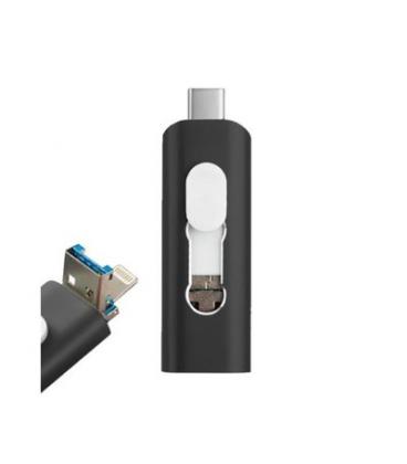 PENDRIVE 128GB 3 EN 1 COOL NEGRO