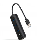 Hub usb 3.0 nanocable 10.16.4604/ 3xusb/ 1xrj45/ negro