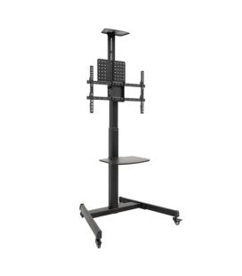 Soporte de suelo inclinable con ruedas tooq fs1184m-b para tv de 35-70'/ hasta 70kg