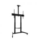 Soporte de suelo inclinable con ruedas tooq fs20406hm-b para tv de 60-100'/ hasta 120kg