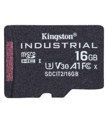 Tarjeta memoria sdhc 16gb kingston industrial uhs - i cl10