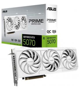 Tarjeta gráfica asus prime geforce rtx 5070 white oc edition/ 12gb gddr7