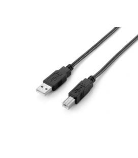 Cable usb 2.0 a usb tipo b equip 2m - macho - macho - negro