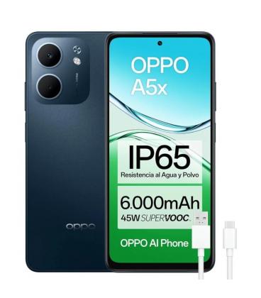 Oppo a5x 6.67" hd+ 4gb 128gb midnight blue
