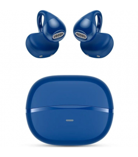 Auriculares bluetooth spc boost clip con estuche de carga/ autonomía 6h/ azules