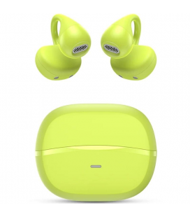 Auriculares bluetooth spc boost clip con estuche de carga/ autonomía 6h/ verdes lima