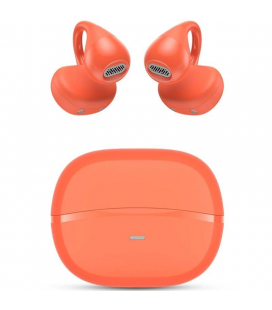Auriculares bluetooth spc boost clip con estuche de carga/ autonomía 6h/ rojos