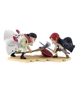 Figura banpresto one piece world collectable figure log stories edward newgate vs shanks 13cm