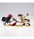 Figura banpresto one piece world collectable figure log stories edward newgate vs shanks 13cm