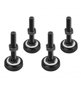 Pie lanberg m10 para armario rack 4 unidades