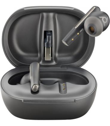 Estuche de carga auriculares poly voyager free 60+ uc inalambrico negro