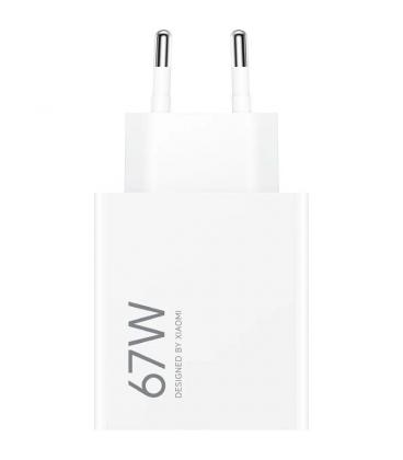 Cargador de pared xiaomi 67w hypercharge (type-a)/ 1xusb/ 67w