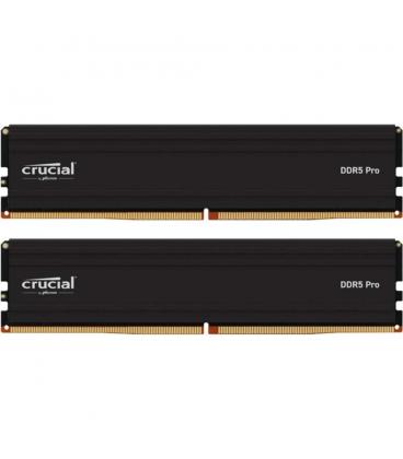 Memoria ram ddr5 128gb 2x64gb crucial pro - udimm - 5600 mhz - pc5 44800 - cl46