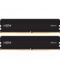 Memoria ram ddr5 128gb 2x64gb crucial pro - udimm - 5600 mhz - pc5 44800 - cl46