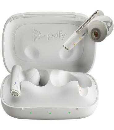 Estuche de carga auriculares poly voyager free 60 uc inalambrico blanco