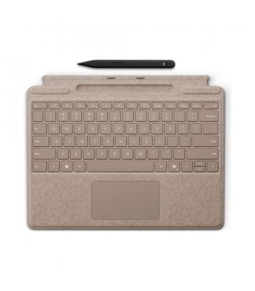Teclado microsoft surface pro + pen para surface pro 9 - 8 - 11 marron