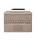 Teclado microsoft surface pro + pen para surface pro 9 - 8 - 11 marron