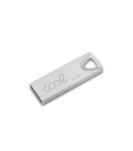 PENDRIVE 64GB USB 2.0 COOL METAL KEY PLATA