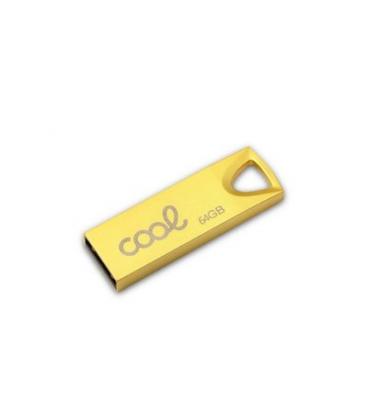 PENDRIVE 64GB USB 2.0 COOL METAL KEY DORADO