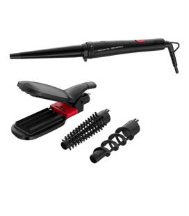 Rizador para el pelo rowenta multistyler cf422lf0/ negro y rosa