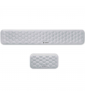 Pack de 2 reposamuñecas subblim ergo airpadding/ plateadas