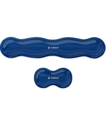 Pack de 2 reposamuñecas subblim ergo crystal flex/ azul oscuro