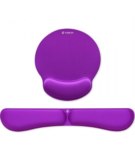Pack de reposamuñecas y alfombrilla ergonómica subblim ergo memoryflex/ púrpura