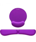 Pack de reposamuñecas y alfombrilla ergonómica subblim ergo memoryflex/ púrpura