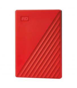 Disco duro externo hdd wd western digital 2tb my passport usb 3.2 rojo