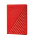 Disco duro externo hdd wd western digital 2tb my passport usb 3.2 rojo