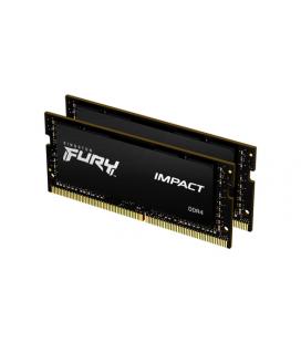 Memoria ram ddr4 64gb 2x32gb kingston - 3200mhz - pc4 - 25600 - fury impact - cl20 - 1.2v - sodimm