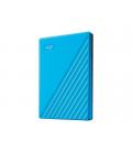 Disco duro externo hdd wd western digital 4tb my passport usb 3.2 azul