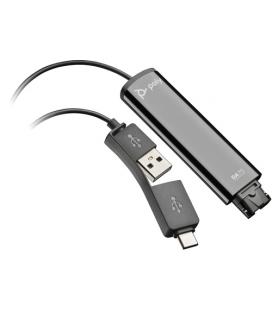 Adaptador qd a usb tipo a - usb tipo c poly da75 15cm - negro