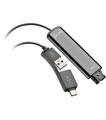 Adaptador qd a usb tipo a - usb tipo c poly da75 15cm - negro