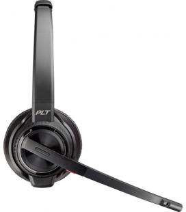 Auriculares poly savi 8220 office inalambrico negro