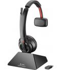 Auriculares poly savi 8210 office inalambrico negro