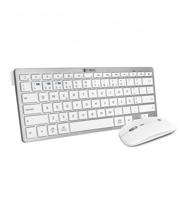 Teclado + raton subblim combo plata portugues