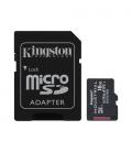 Tarjeta memoria micro sdhc 16gb kingston industrial uhs - i u3 cl10 + adaptador
