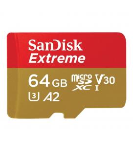 Tarjeta memoria micro secure digital 64gb sandisk extreme clase 10 uhs - i u3 + adaptador