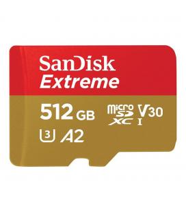 Tarjeta memoria micro secure digital 512gb sandisk extreme clase 10 uhs - i u3 + adaptador