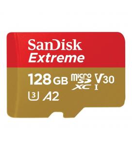 Tarjeta memoria micro secure digital 128gb sandisk extreme clase 10 uhs - i u3 + adaptador
