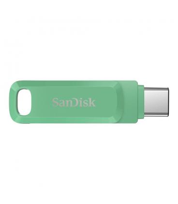Memoria usb 3.2 usb tipo c sandisk 64gb ultra dual drive go verde absenta