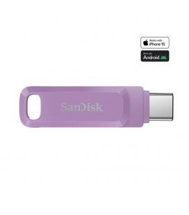 Memoria usb 3.2 usb tipo c sandisk 256gb ultra dual drive go lavanda