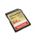 Tarjeta memoria secure digital sdxc 64gb sandisk extreme plus clase 10 uhs - i u3